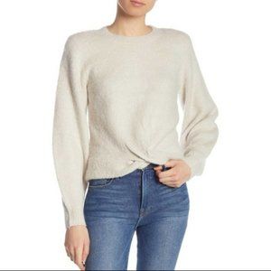 NWOT Joie $278 Stavan Metallic Nubbly Knit Sweater Xsmall Ivory